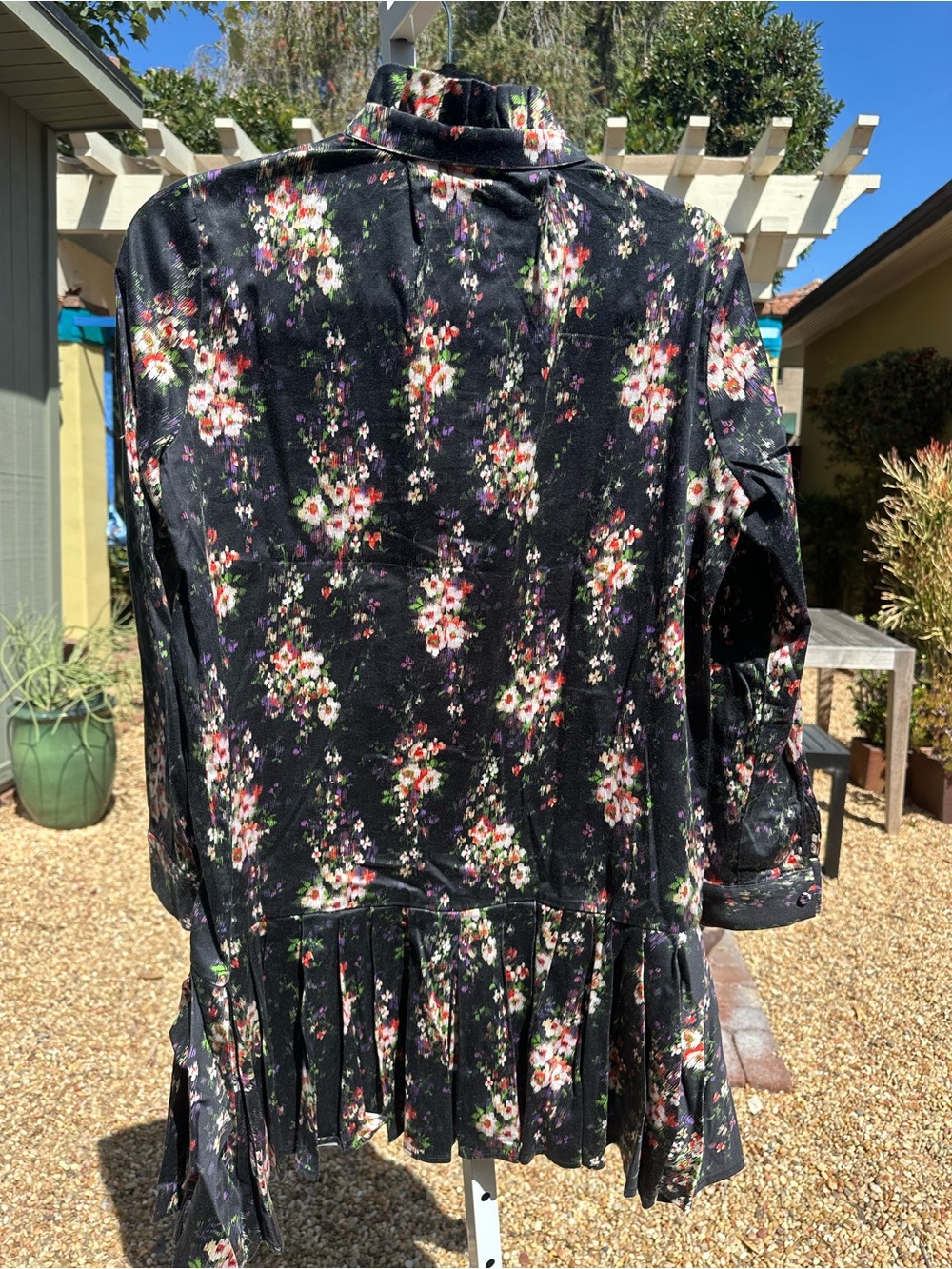 Tuckernuck Black Floral Tate Long Sleeve Tunic